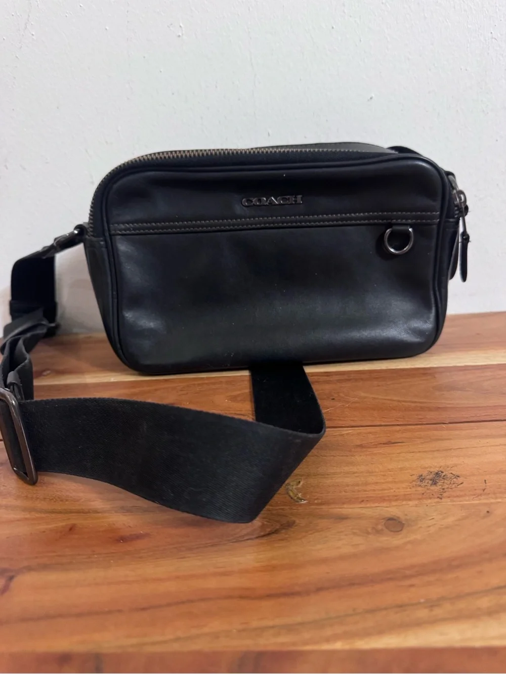 Coach compact leather
